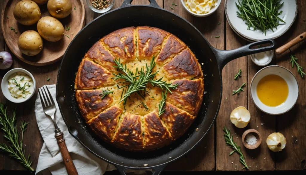 gâteau de pommes de terre à la poêle