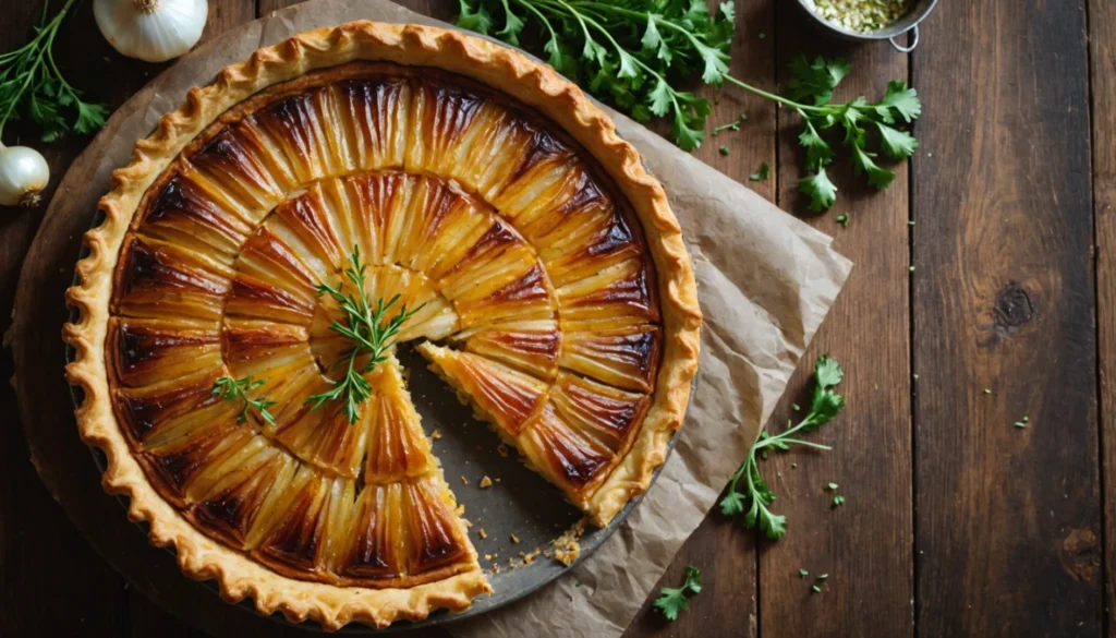 tarte aux oignons doux