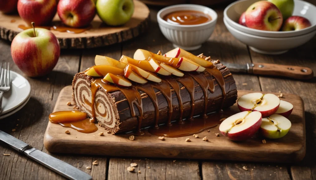 buche pomme caramel beurre salé
