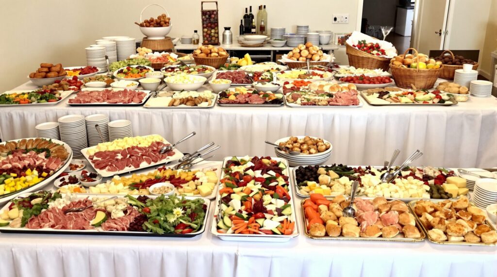 quantité pour buffet froid 60 personnes