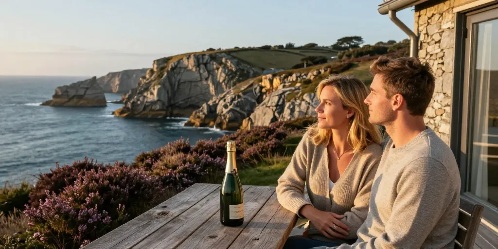 Cadeau romantique en Bretagne : offrir une nuit rare à deux