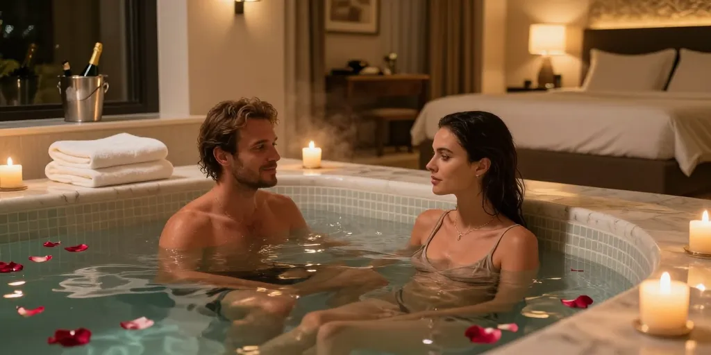 La chambre avec jacuzzi privatif, nouveau standard de l'hôtellerie romantique